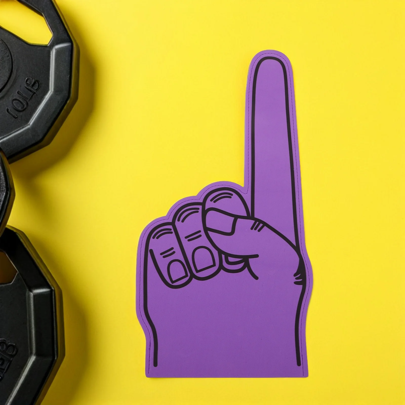 4 قطعة إصبع يهتف خفيف الوزن إيفا لون مشرق يد رغوية كبيرة للمناسبات الرياضية فريق المدرسة دعم الروح إصبع رغوة عملاقة