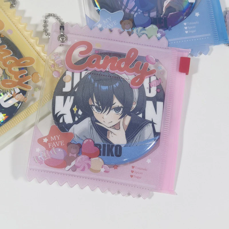 

Creative Candy Bag Photocard Holder Idol Photo Card Protective Cover Badge Storage Display Bag Pendant