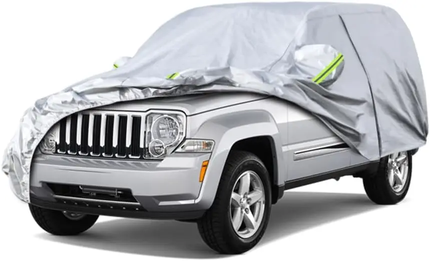 

SUV Car Cover Custom Fit for Jeep Liberty 2000-2025, Waterproof All Weather Outdoor Indoor with Zipper Door, Sun Rain Dust Snow Protection