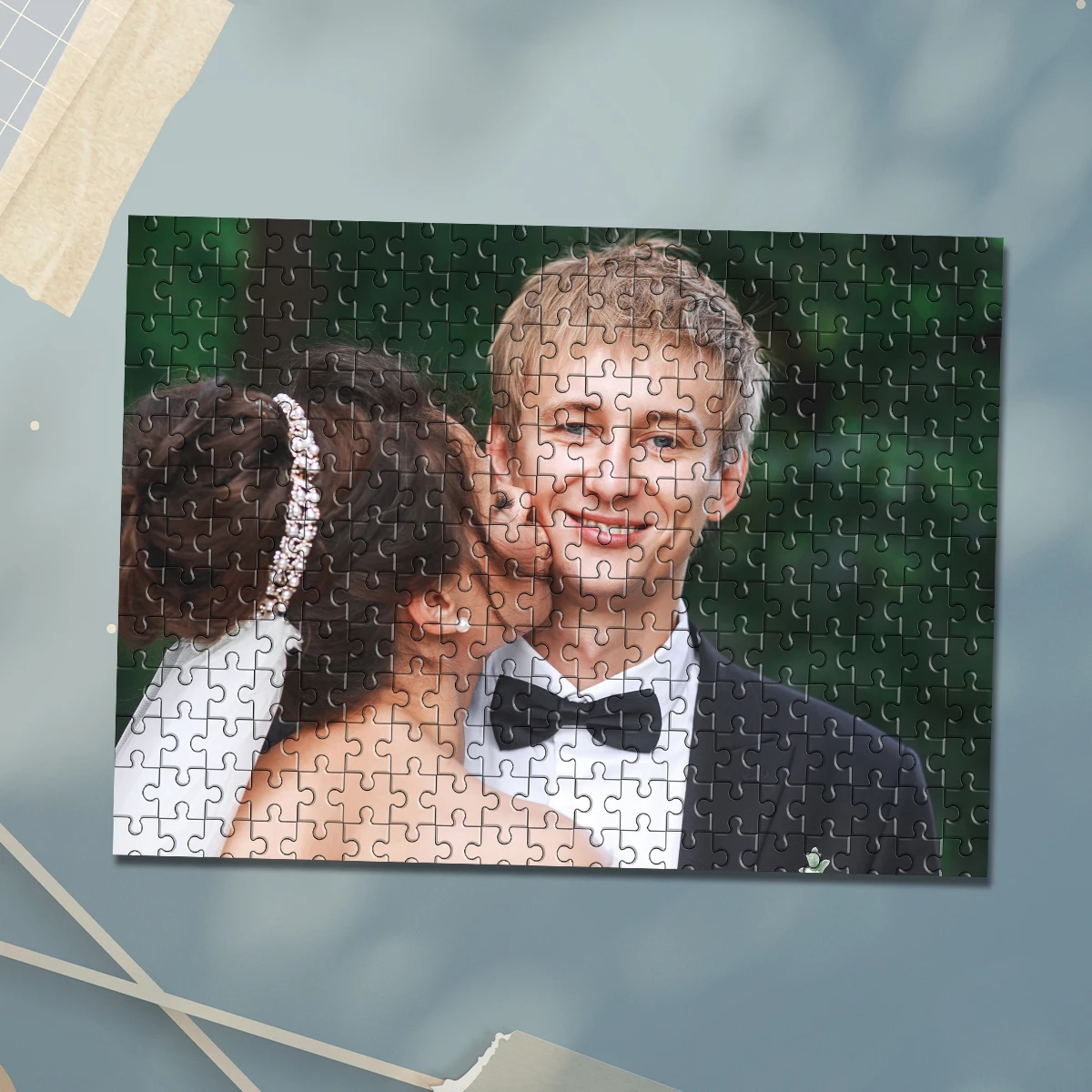 35/300/500/1000pcs Personalized Custom Photo Puzzle Wedding Photos DIY Toy Decoration Jigsaw puzzle Family Gift
