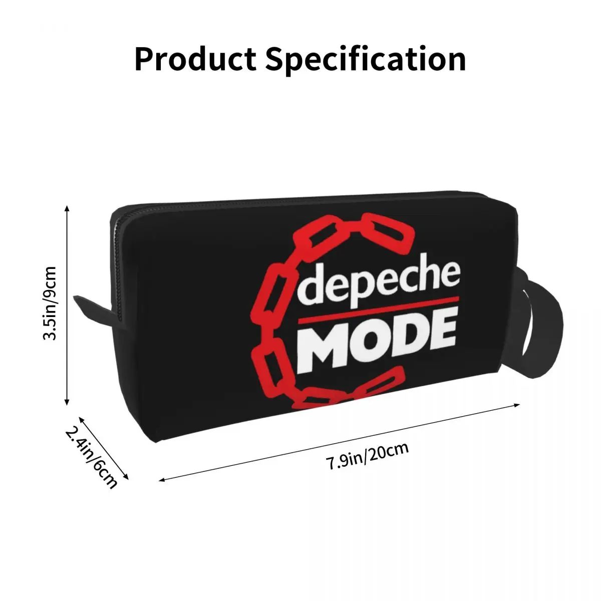 Depeche Cool Mode Electronic Rock Makeup Bag for Women Travel Cosmetic Organizer Cute Storage Toiletry Bags