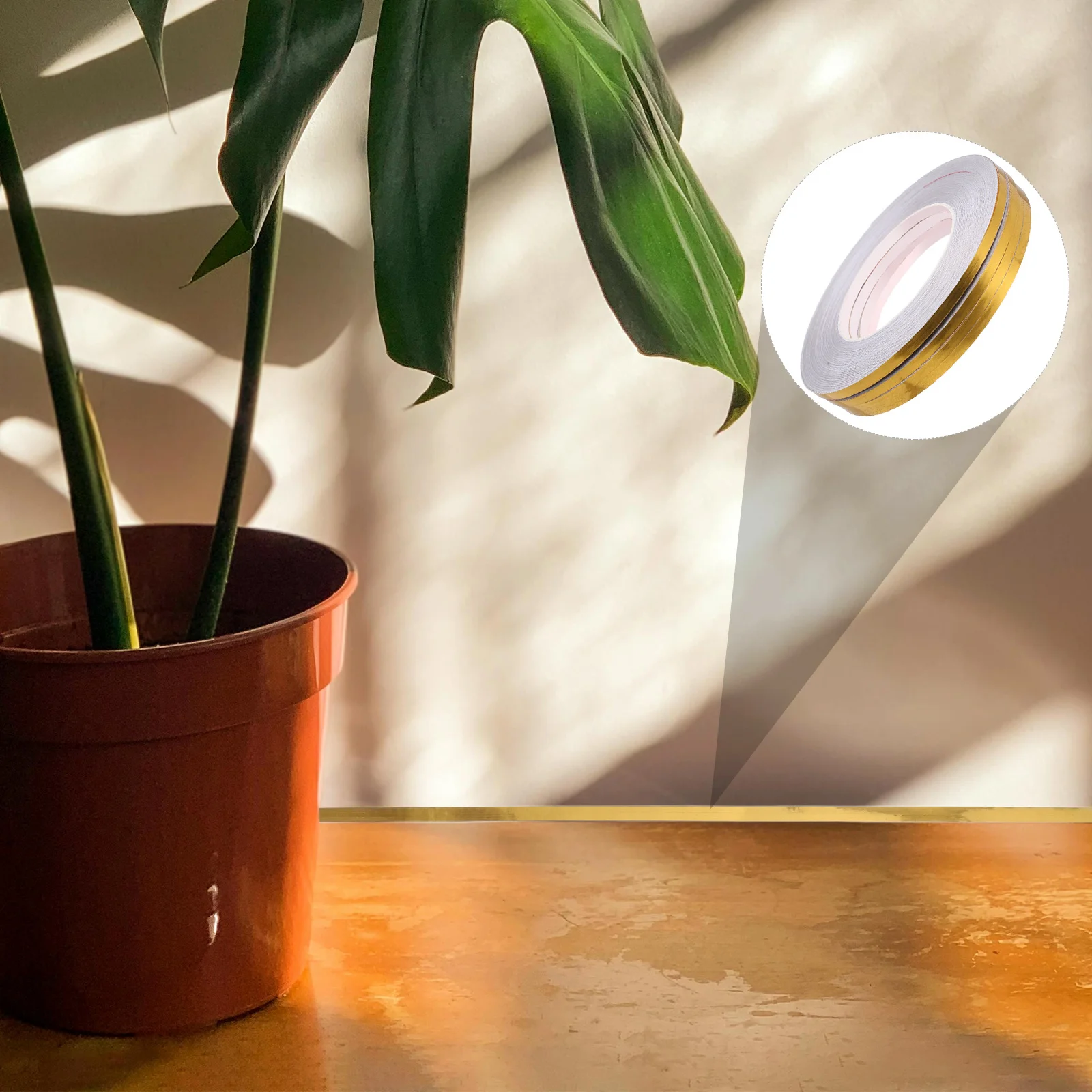 

Edge Trimming Tape Stick on Flooring Decorative Gap Sealer for Bathroom Kitchen Waterproof Adhesive Strip