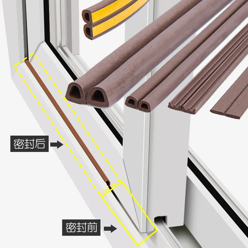 10 метров D-образная самоклеящаяся дверь и фотоэлемент стеклянного окна Противоударная Резиновая полоса пенопластовая звукоизоляция 10 метров D-образная самоклеящаяся дверь и фотоэлемент стеклянного окна Противоударная Резиновая полоса пенопластовая звукоизоляция
