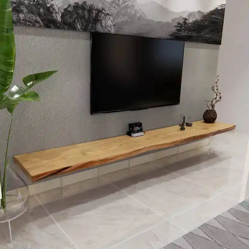 Ahşap Modern TV Sehpaları Oturma Odası Duvar Tipi Askılı TV Sehpaları Yatak Odası Minimalist Duvara Monte Mobili Per La Casa Ev Mobilyaları