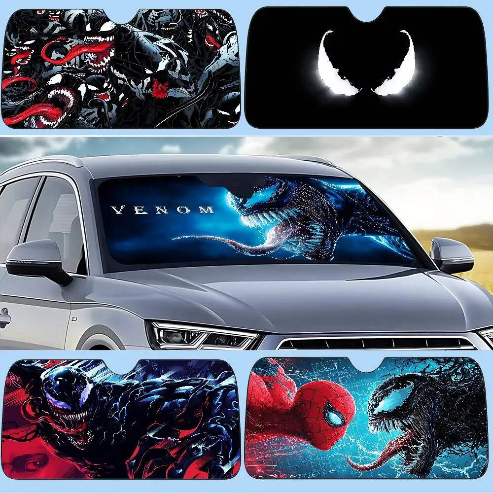 Classic V-venom-S Stylish And Trendy Windshield Sunshade, Car Windshield Cover, Car Sunshade Curtain, Car Sun Protection Cover