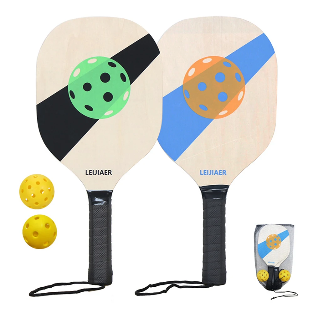 

Pickleball Paddles Rackets Honeycomb Core 2 Balls Portable Racquet Cover Carrying Bag Gift Kit Indoor Outdoor for Beginners