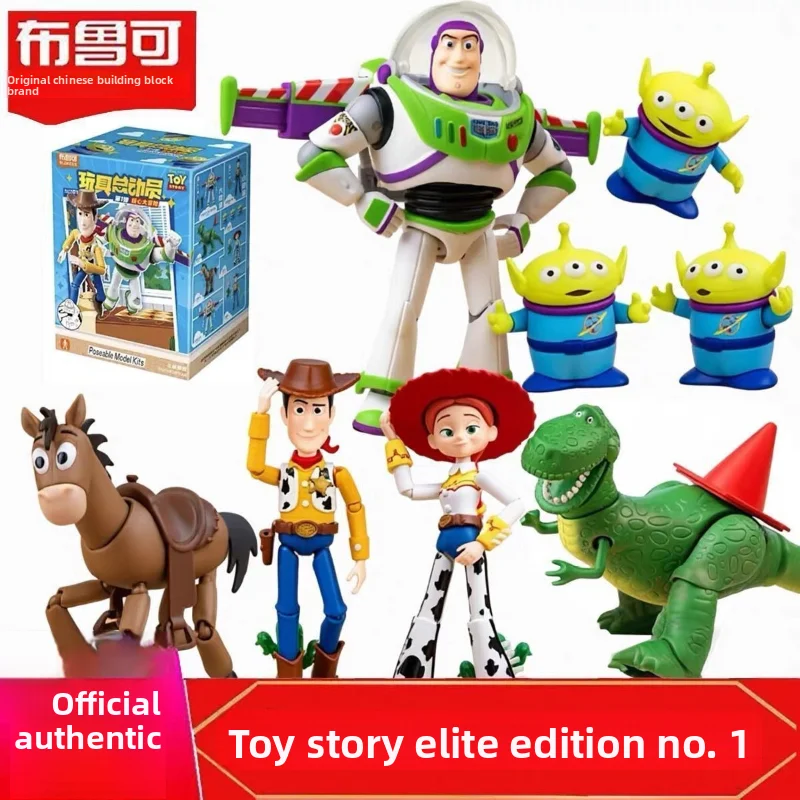 

BLOKEES New Toy Story Elite First Wave Building Blocks Buzz Lightyear Woody Male Action Figure Collectible Toy Gift