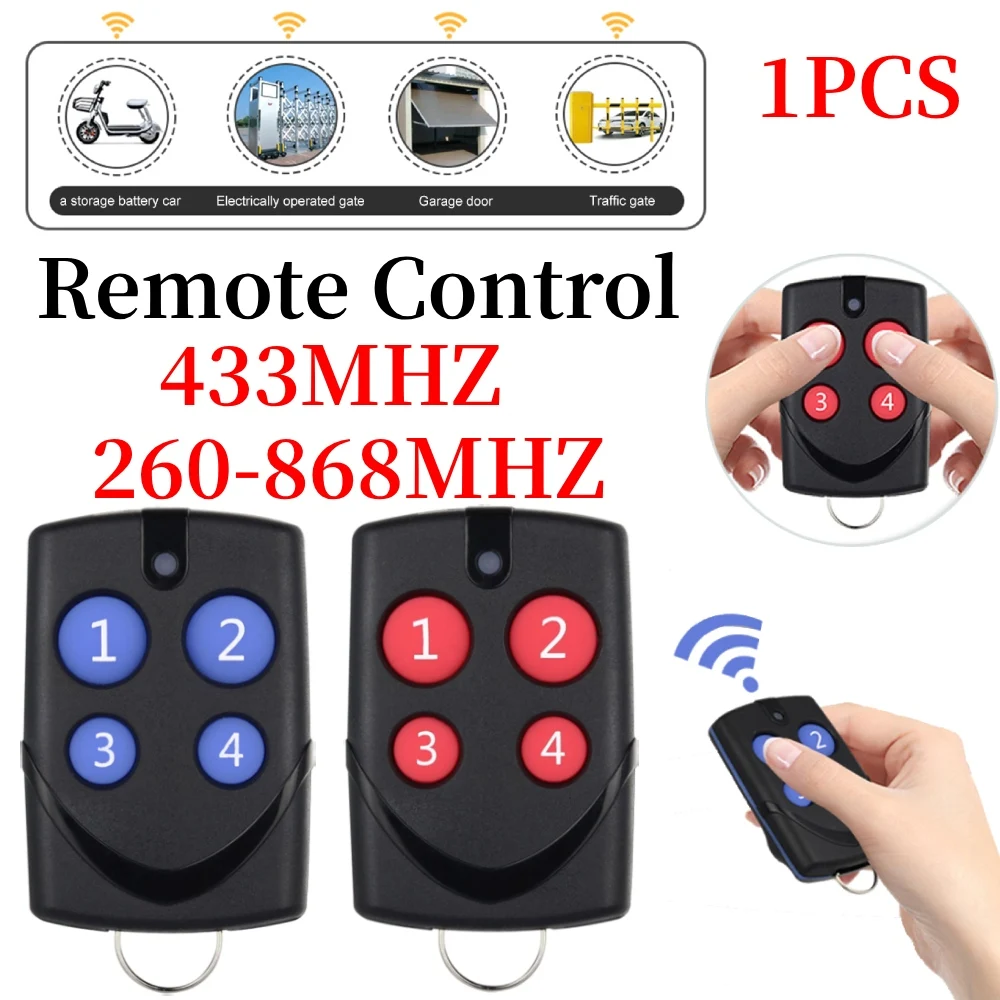 Universal Remote Control Copy Duplicator Automatic Cloning 433/868MHz Multifrequency Remote Control for Garage Gate Door