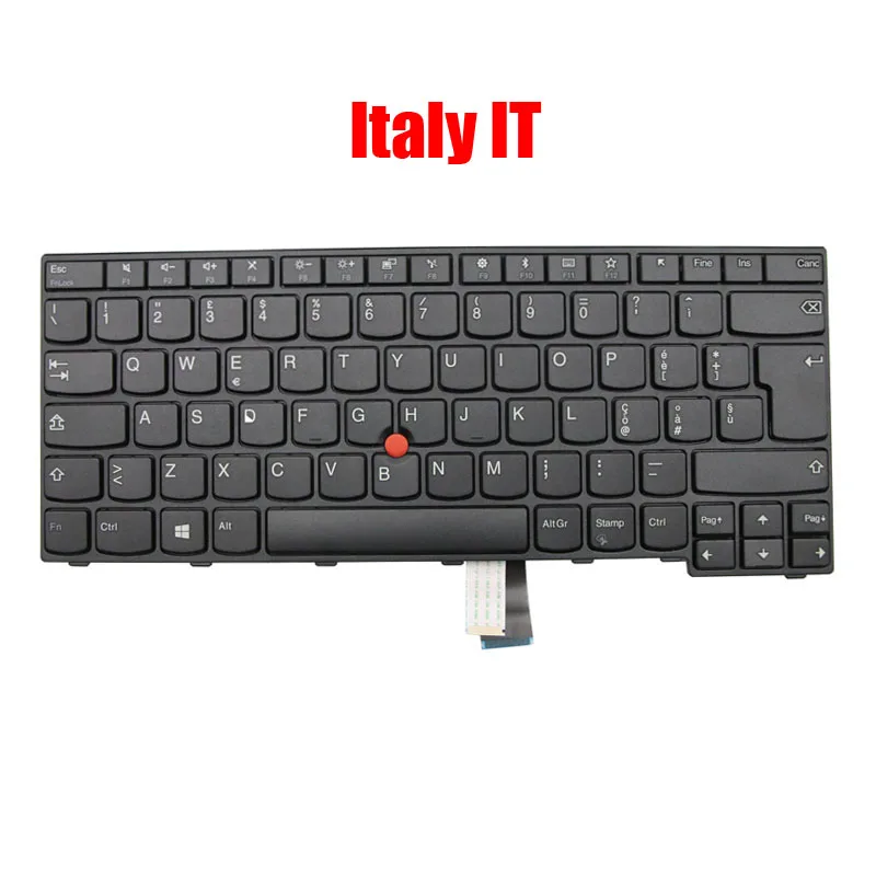 Imagem -04 - Teclado para Lenovo Thinkpad E470 E475 Inglês Eua Bélgica França Suécia sd Itália it jp 01ax040 01ax080 01ax000 01ax089 01ax049