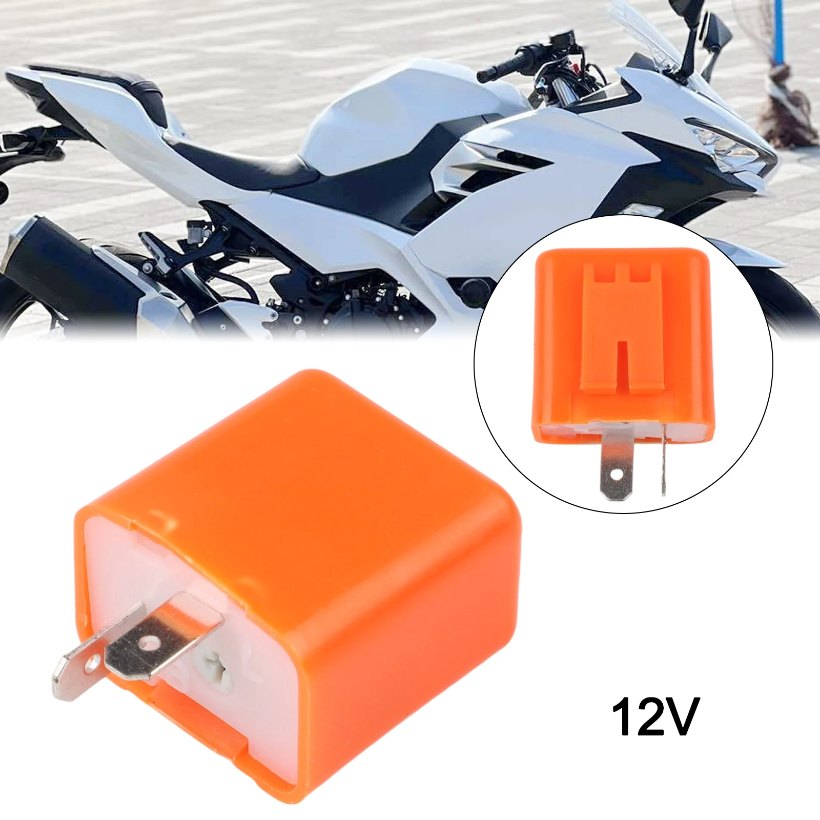2-Pin LED Flasher Relay Motorcycle Motorbike Adjustable Turn Signals Blinker Indicator Relays For Honda For For Suzuki