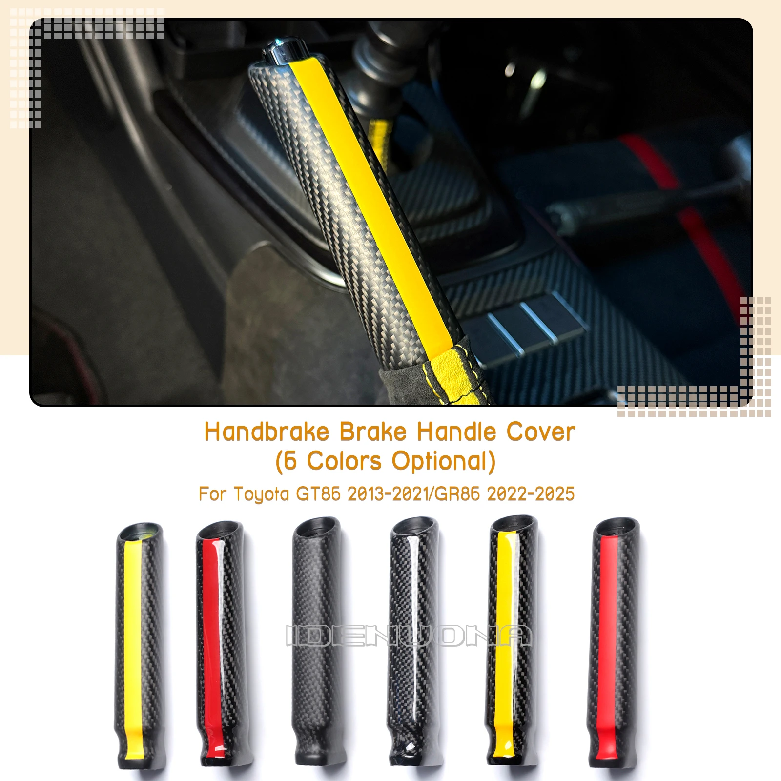 Interior Handbrake Grip Handle Lever Hand Brake Shell Trim For Toyota GT86 2013-2021 GR86 Subaru BRZ 2022-2025
