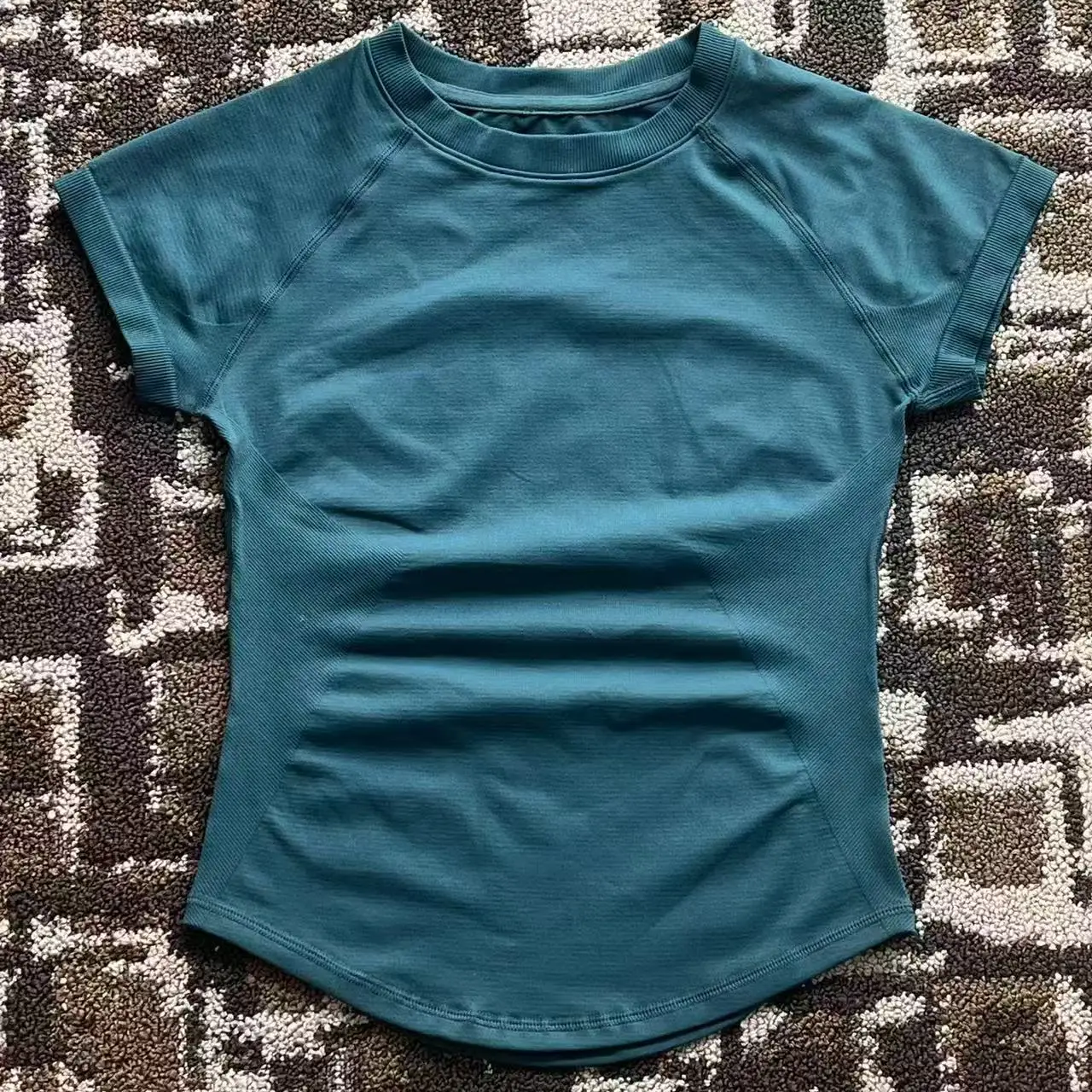Impact Dames Top met korte mouwen Naadloos yoga-trikot Kleding Dames Gym T-shirts Workout Running Shirts Fitness Sportvest