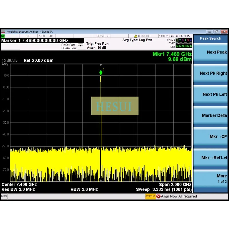 7.5-8 VCO, RF VCO point frequency output, simple high frequency signal source voltage control