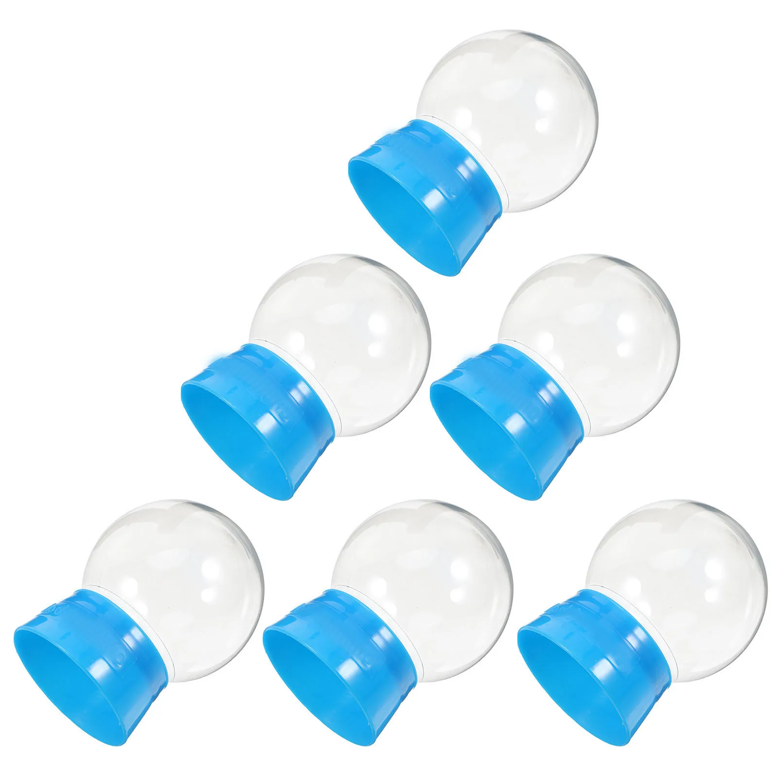 

6Pcs Fillable Water Globe DIY Crystal Ball Snow Scene Ball 270Ml Plastic Round Container for Holiday Party Gift Craft Snow Globe