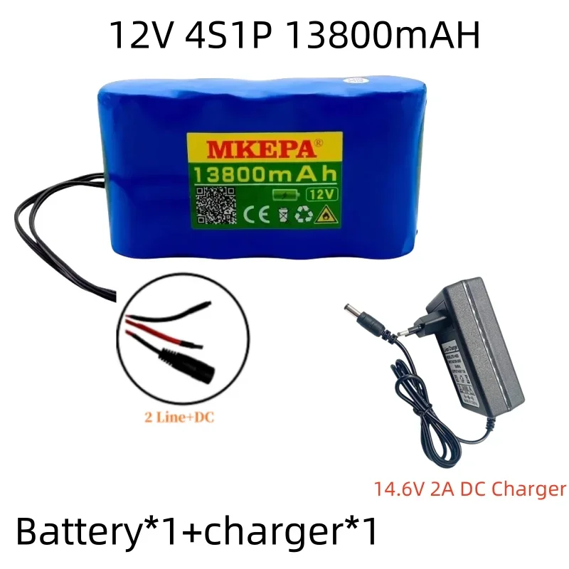 32700 Lifepo4 Battery Pack 4S1P 12.8V 1.38Ah with 4S 40A Balanced BMS for Electric Boat and Uninterrupted Power Supply 14.6v