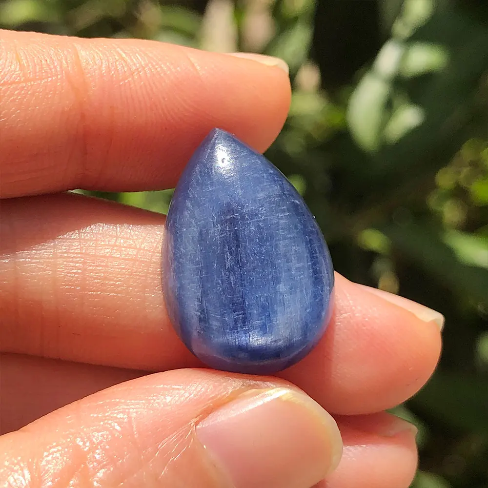 Natural Blue Kyanite Teardrop Pendant Gemstone Water Drop Quartz Crystals Stone Crystal Healing Reiki Room Decor Home Decoration