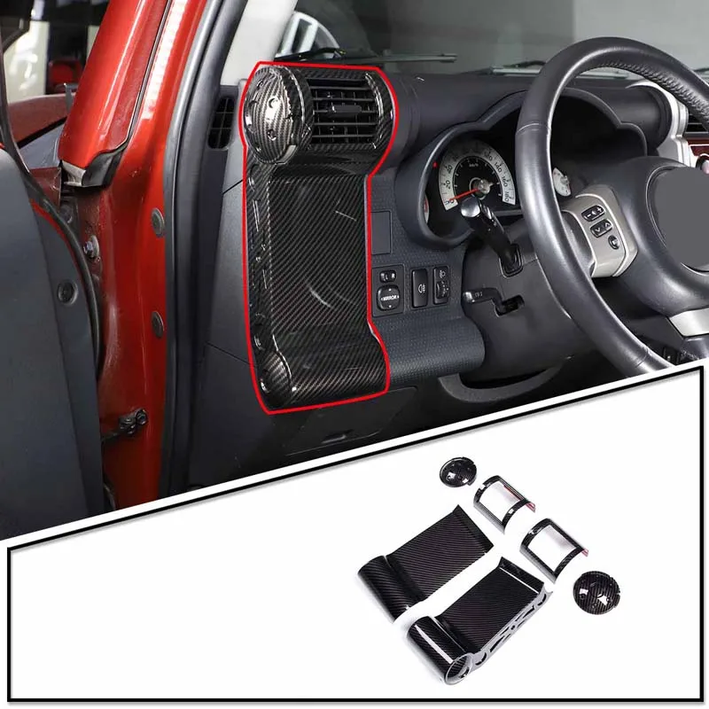 

For 2007-2021 Toyota FJ Cruiser ABS side air outlet decorative frame interior modification stickers auto accessories