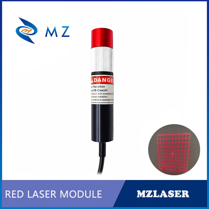 Imagem -03 - Módulo de Diodo Laser Grade Vermelha Ajustável Focando D16 mm 660nm Lente de Ponto 30mw Adaptador e Suporte de Grau Industrial Venda Quente