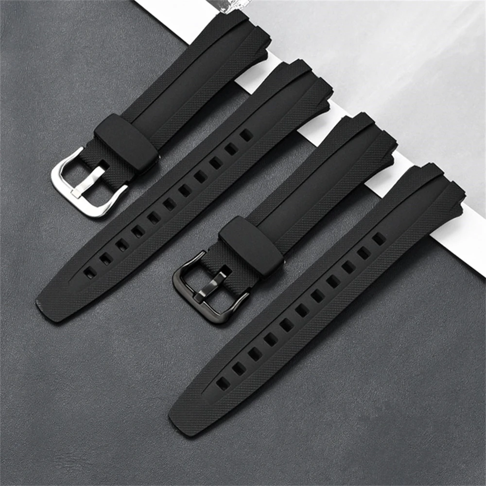 Watchband For AQ-160W AQ-163W Strap Wrist Waterproof sports TPU Watch band accessories Comes with pin tool