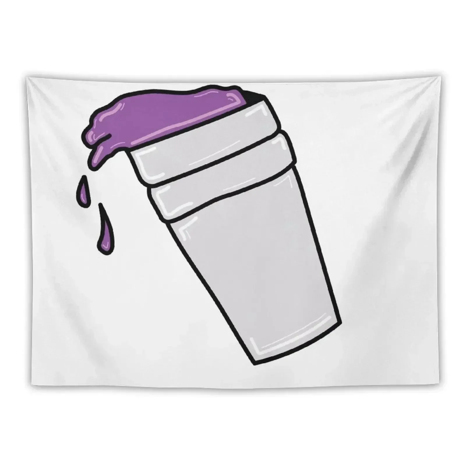 

Purple Lean Cup Tapestry Custom Carpet On The Wall Anime Decor Tapestry