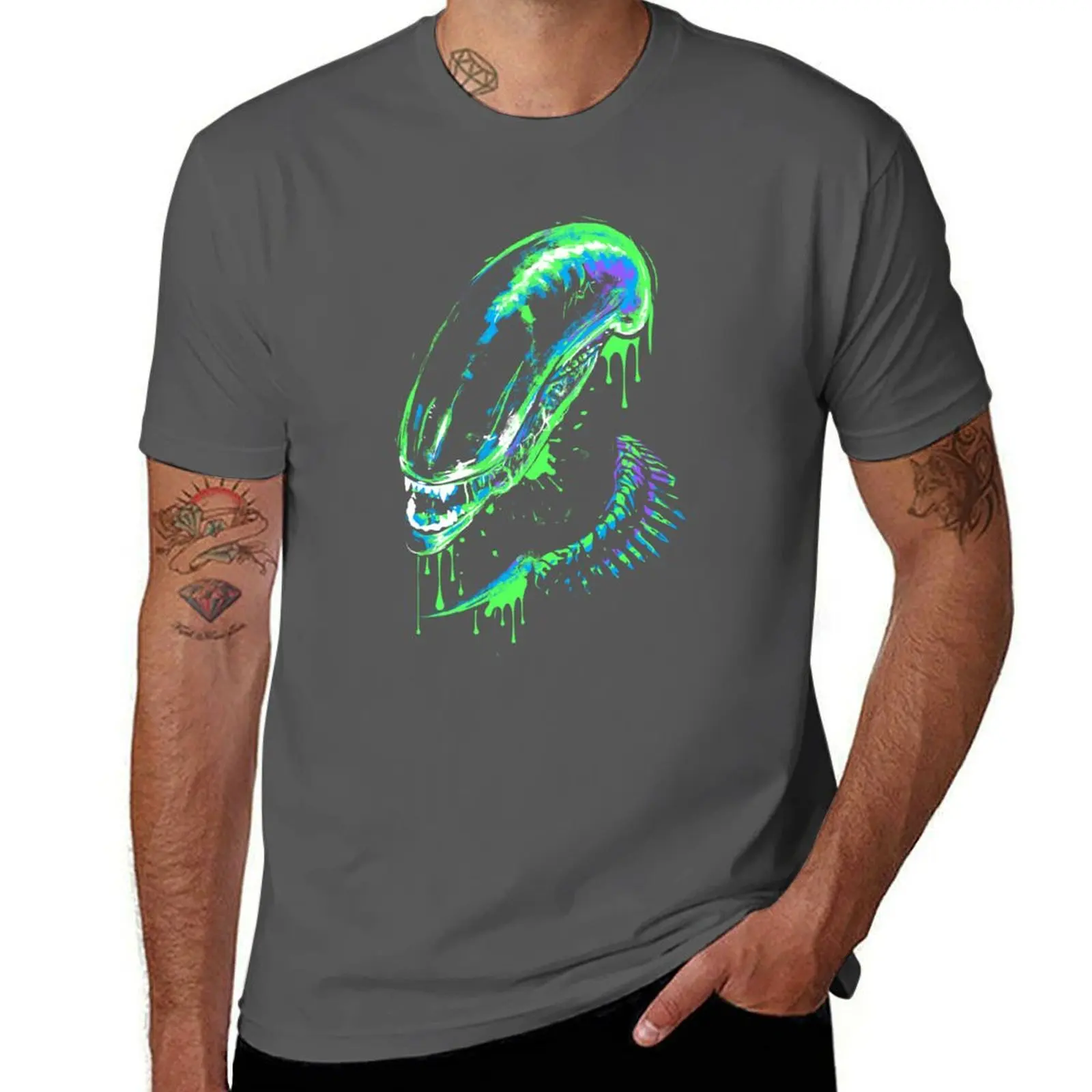 

Colorul Xenomorph T-Shirt t shirts for man graphic vintage t shirts for man cotton g man t shirts for men T-Shirt