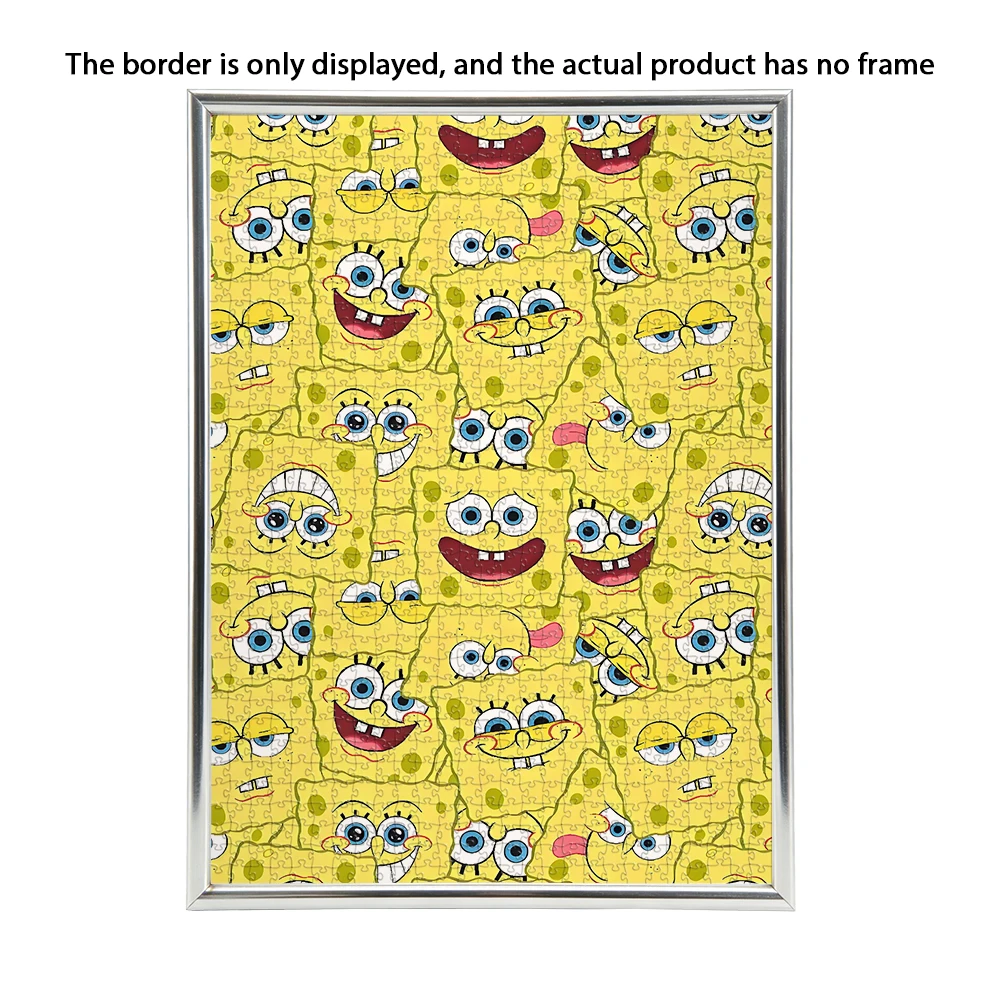 SpongeBob SquarePants Wooden Floor Puzzle Game Creative Design 108/200/300/500/1000 Pieces Brain Teaser