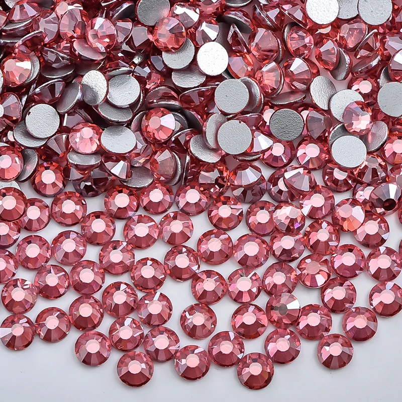 OLeeya Nouveaux Strass en Verre Colorés Non Thermocollants à Dos Plat, Accessoires pour Nail Art, Autocollants pour Ongles, Pierres Scintillantes, Diamants DIY 123