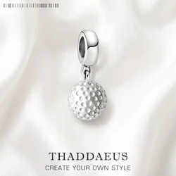 Golf Ball Charm Pendants For Women Men Sport 925 Sterling Silver Fine Jewelry Brand New Summer Gift