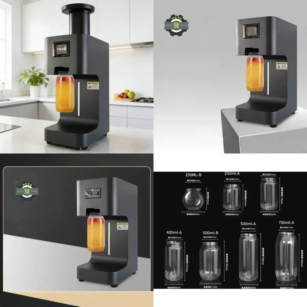 

Hot saleJiahe Manual Plastic Bottle Packaging and Sealing Machine for Beverage Juice Cups 51mm Caliber 250ml 330ml 400ml