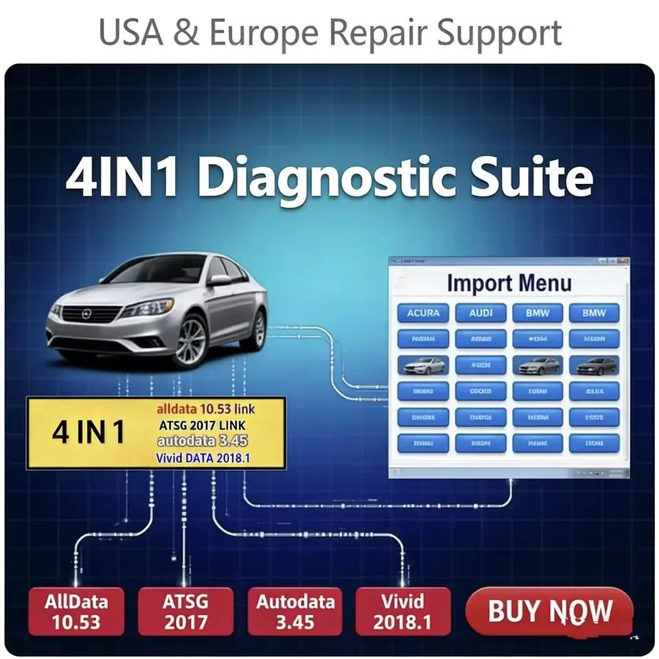 Vente flash 2025 ! Logiciel de réparation Alldata 10.53, logiciel automobile tout-en-un, dernière version hors ligne, Autodata 3.45 atsg 2017, envoi de lien