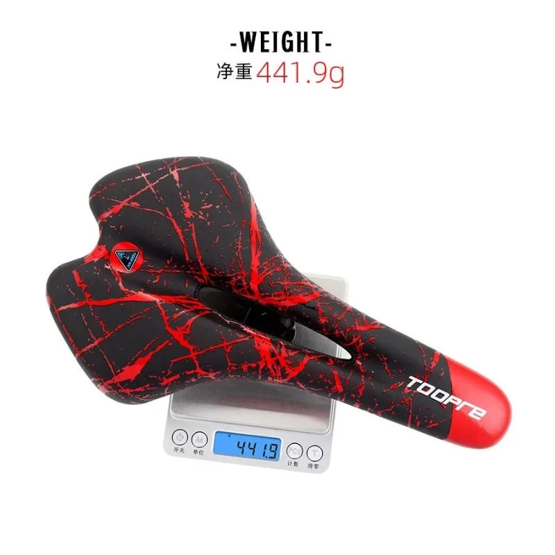 AliExpress TOOPRE High quality Soft PU Leather Bicycle Saddle Gel Filled Shockproof Mountain Road Bike Seat Graffiti Comfortable Cycling Cushion