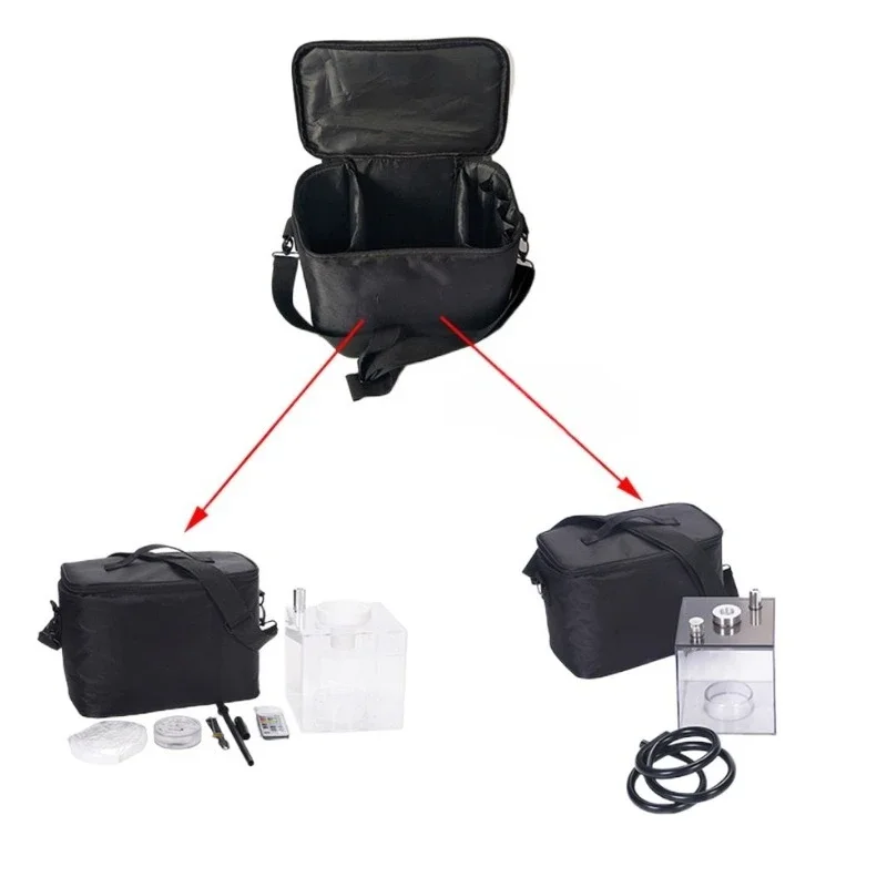 

Hookah Hookah Handbag Outdoor Portable Square Accessories Travel Carbon Silicone Bowl Storage Bag