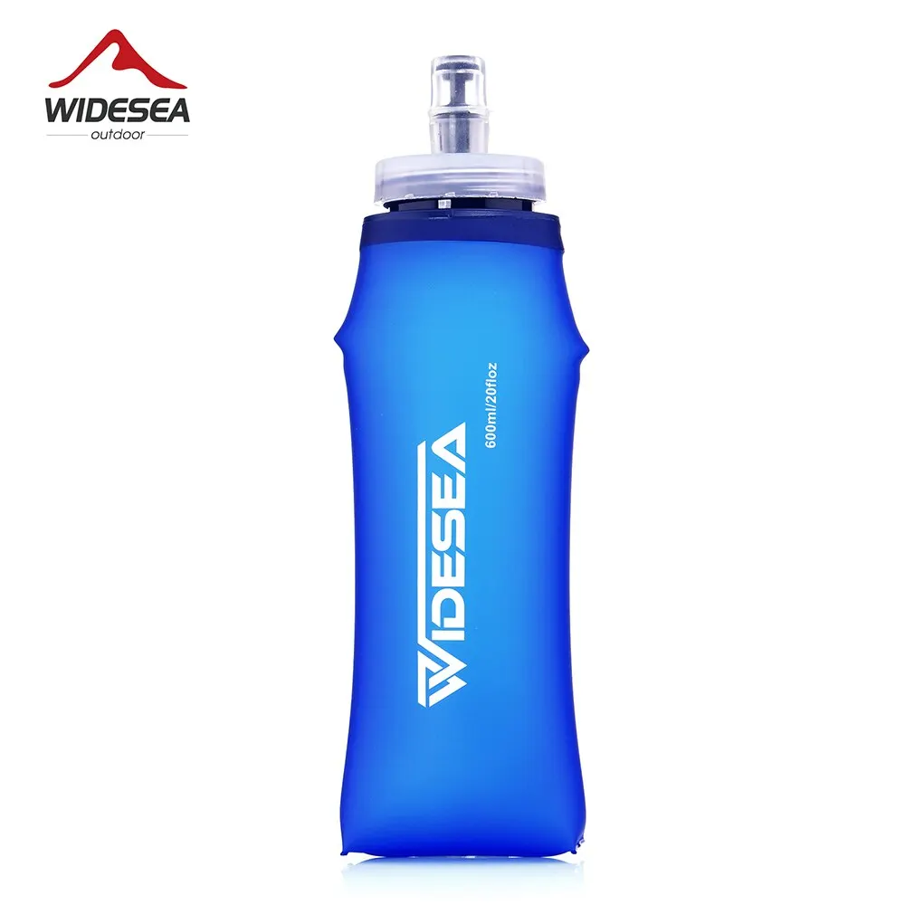 Wideea Camping 600ml Weich wasser flasche Trink sport Falt beutel Flasche Outdoor-Trink tasche Trink tasche Fahrrad bpa frei