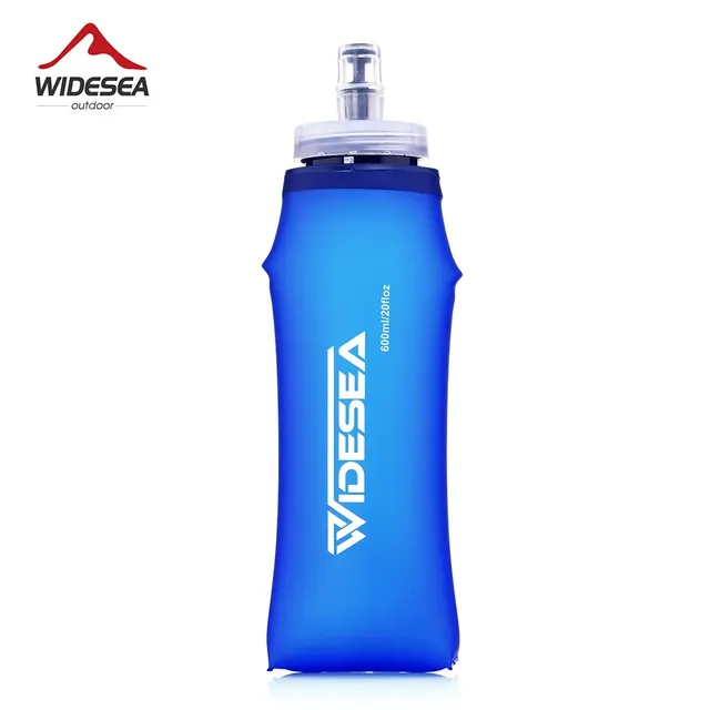 Widesea Camping 600ml miękka butelka wody do picia sportowa torba składana kolba do biegania do nawadniania talii rower bez BPA
