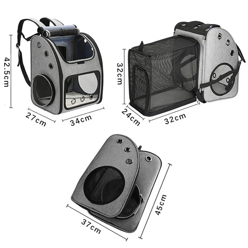 Imagem -03 - Oulylan Moda Dobrável Gato Bolsa Portátil Expansível Respirável Pet Bolsa Viagem Universal Cat Dog Bolsa Pet Mochila