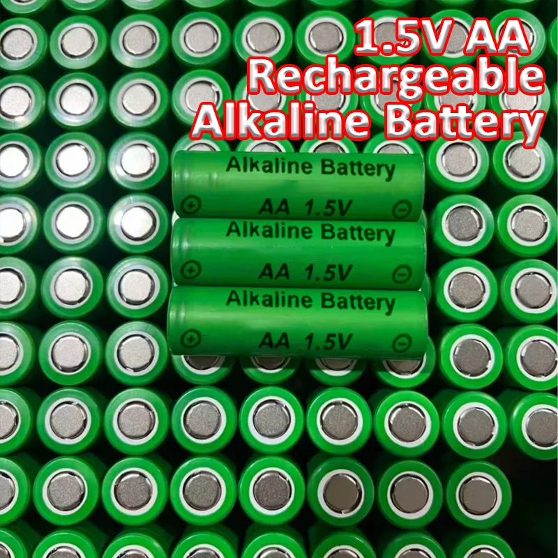 1.5V AA Rechargeable Battery 3000mAh Alkaline for Clock Mice Computer Toy - Bulk Pack of Original High-Performance Battery