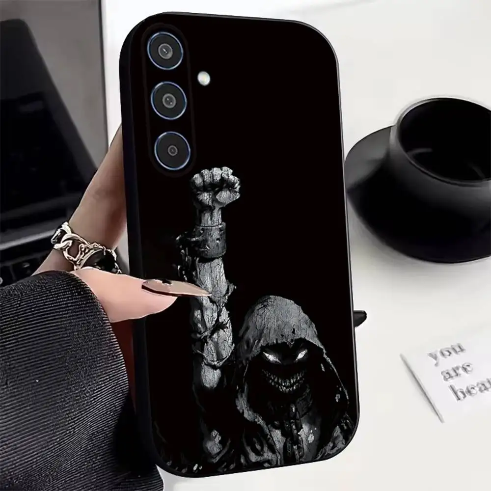 D-Disturbed Phone Case For Samsung Galaxy  A22 A21 Ultra  A70  A71 A73 A72 Black Back Cover