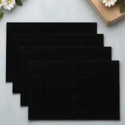 

4Pcs Jewelry Sponge Insert Holder 11x7 Inch Ring Earring Display Tray Soft Protective Liner for Jewelry Box Organizer Supplies