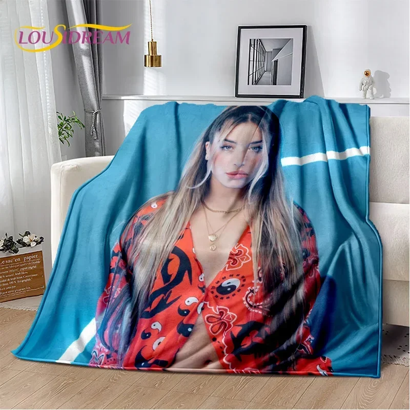 Lola Indigo Spanish Singer Dancer Soft Flannel Blanket for Bed Bedroom Sofa Picnic,Throw Blanket for Cover Outdoors Leisure Gift
