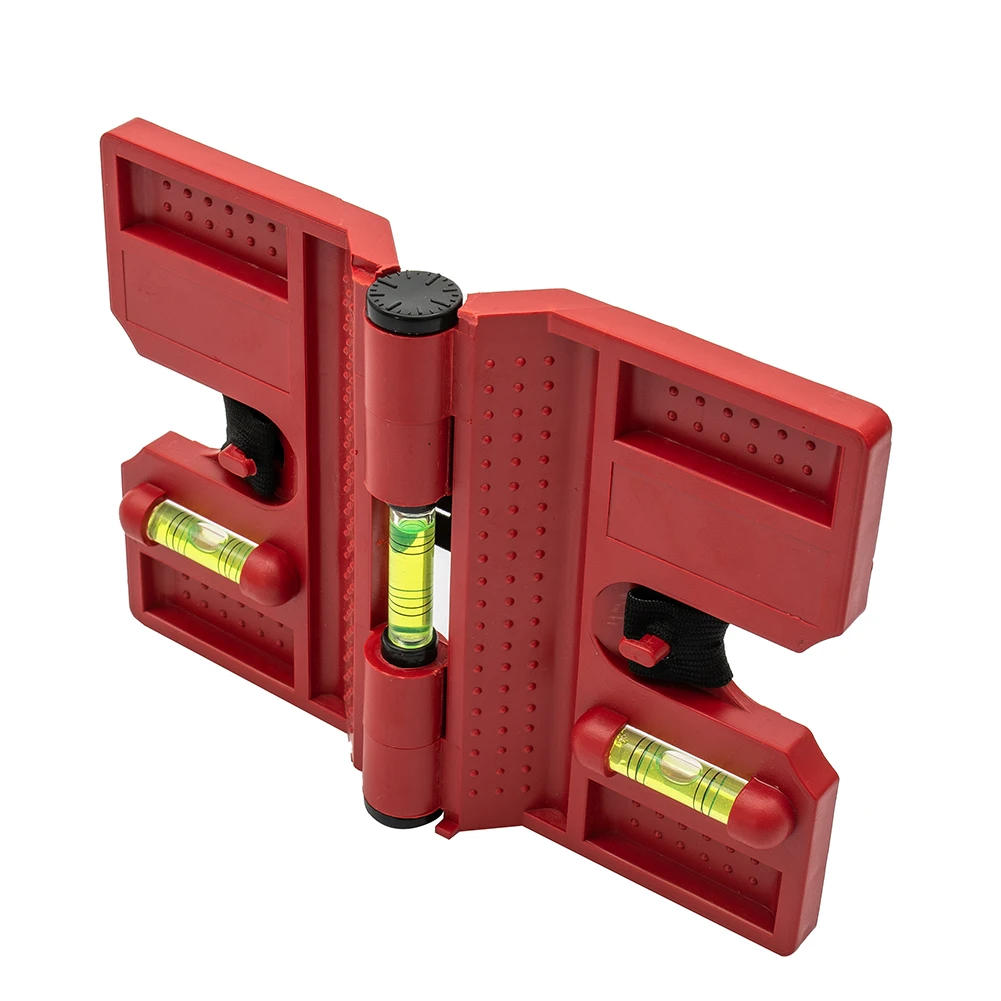 Post Level Level Fence Tool Versatile With Straps Adjustable Horizontal Magnetic Pipe W/ Strap 3 Vials Brand New
