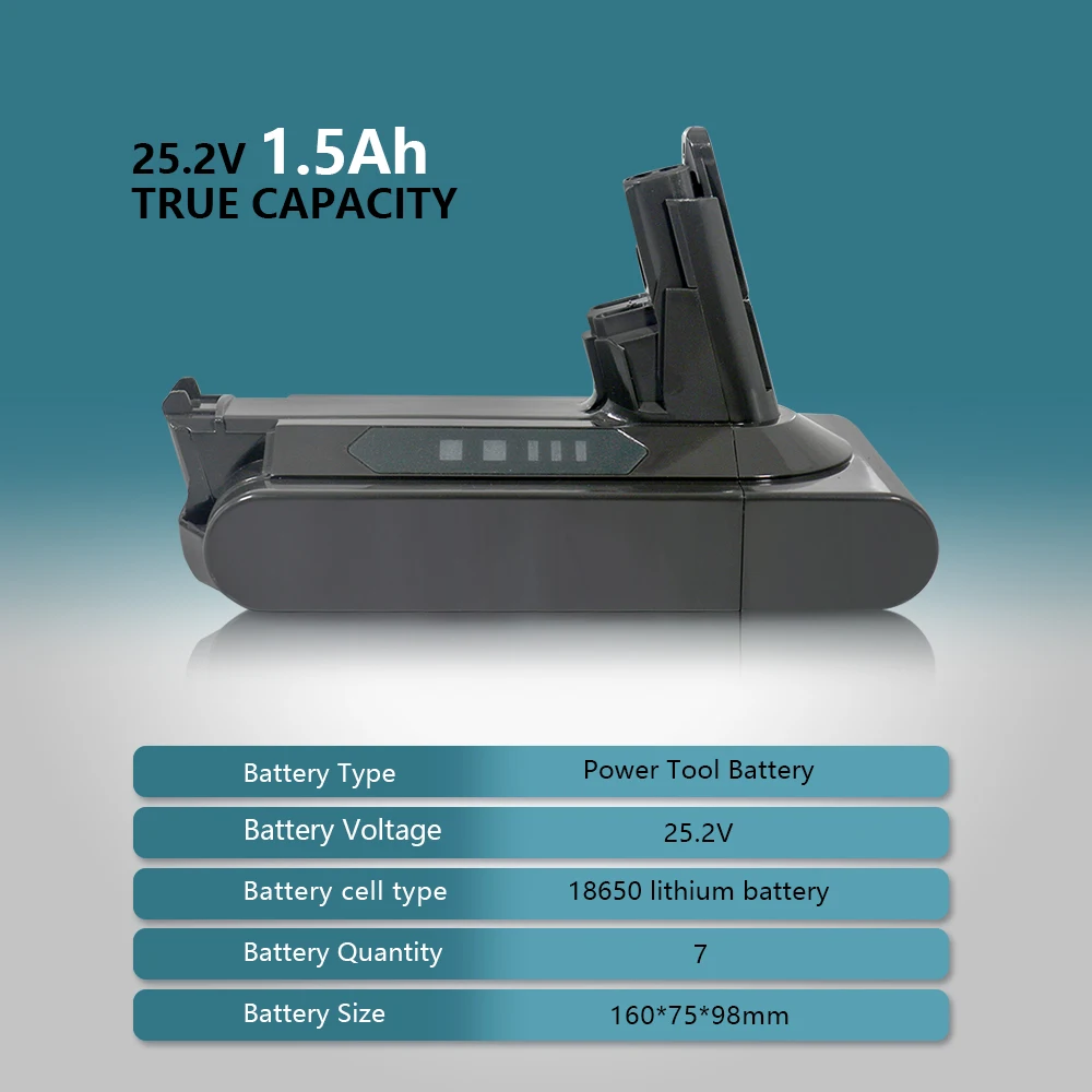 

25,2 В 2500 мАч 3000 мАч 18650 10C литиевая батарея для Dyson V10 батарея V10 Animal Absolute пушистый беспроводной пылесос