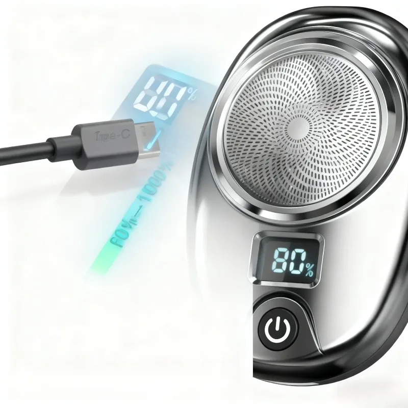 ماكينة حلاقة كهربائية محمولة للسفر وقابلة للغسل للرجال