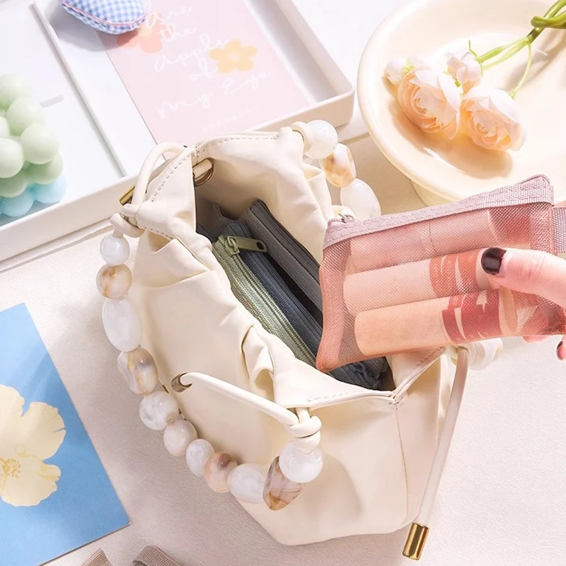 

1 шт. портативная мини-сетчатая сумка для хранения на молнии, новый кошелек для монет, маленький квадратный сетчатый кошелек для монет, дорожная сумка для хранения с молнией