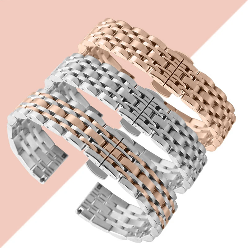 Ремешок для часов Armani Tissot для Seiko for Citizen Samsung, ремешок из нержавеющей стали 18 20 22 мм, браслет, аксессуары для часов