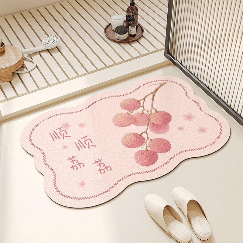 

Simple Batoom Mat Toilet Entrance Water Absorbent Slip Resistant Dirt Proof Carpet Home Use Foot Pad hine Woven Mixed Fa...