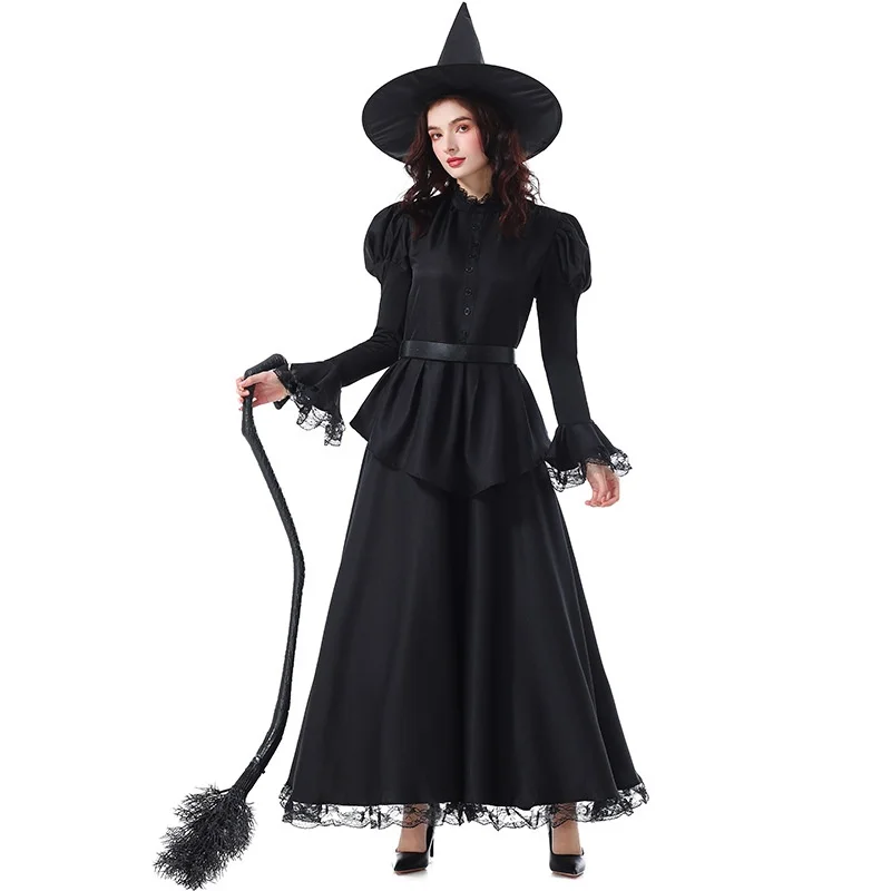 Bla Witch Long Dr Magic Cosplay k Witch Performance per adulti Costume di scena Abbigliamento etnico tradizionale da donna Hanfu