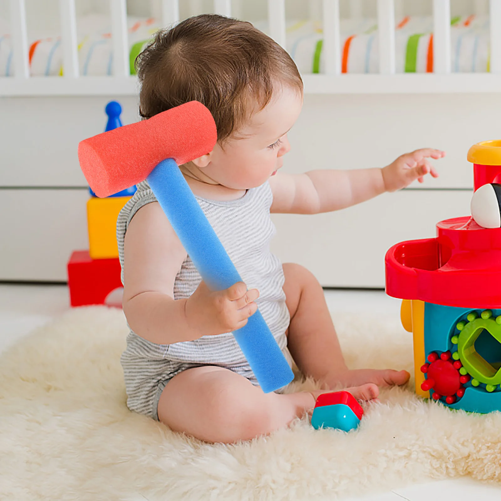 Foam Hammer Toy for Kids Children Activity Props Educational Plaything Toys Party The