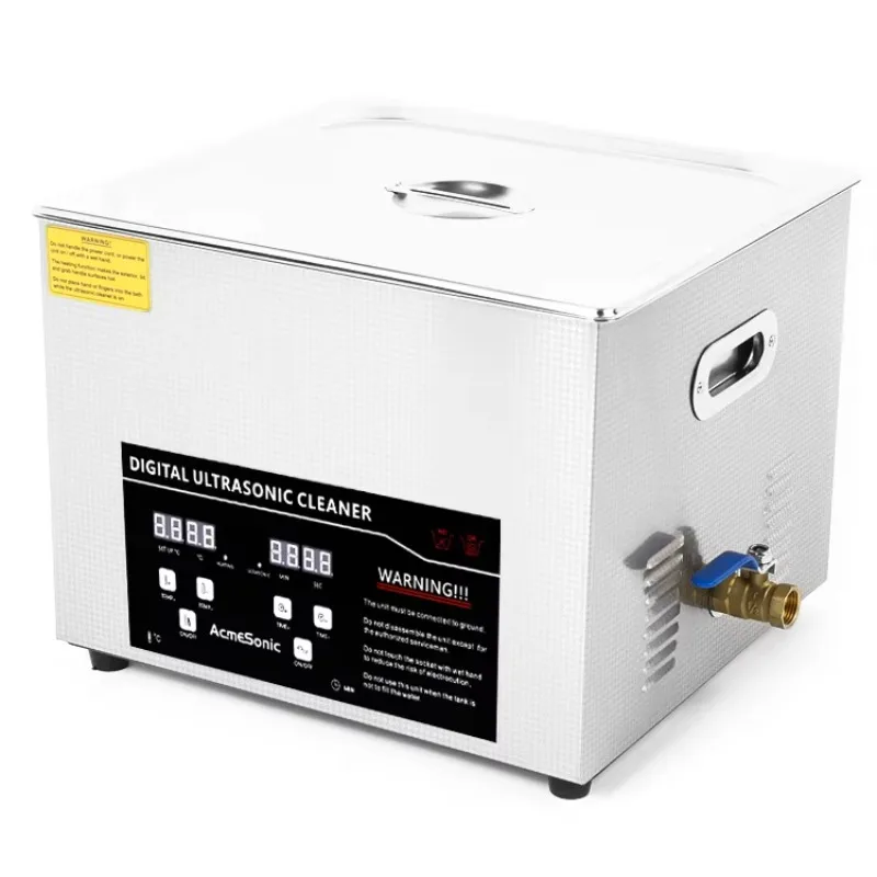 15L Ultrasonic Cleaner Solution for Jewelry Watch Cleaning Industry Heated  with Drainage