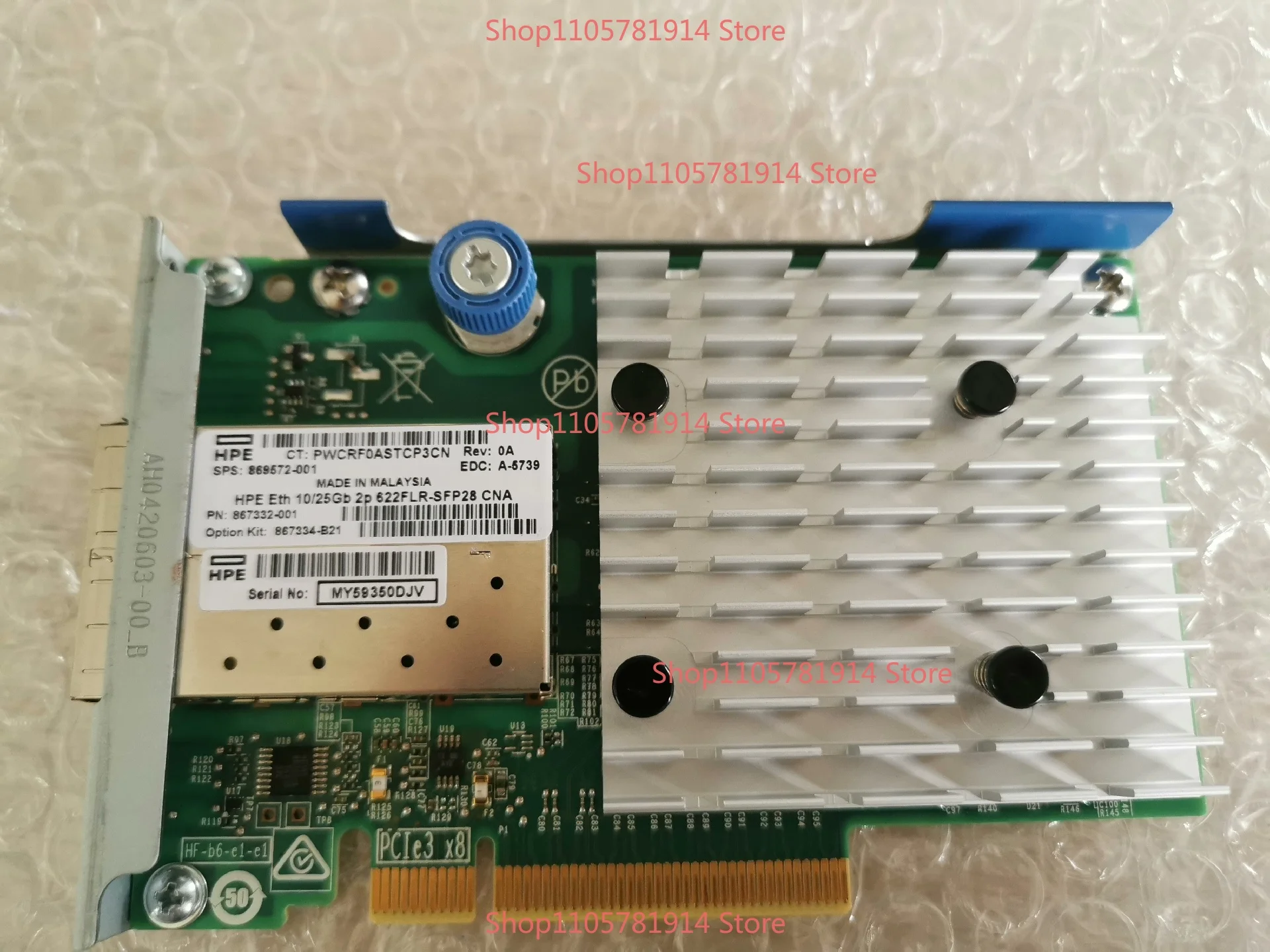 For HP 867334-B21 Eth 10/25Gb 2p 622FLR-SFP28 CNA 869572-001 Dual Port 10 Gigabit Fiber Network Interface Card QL41262HMCU-HP