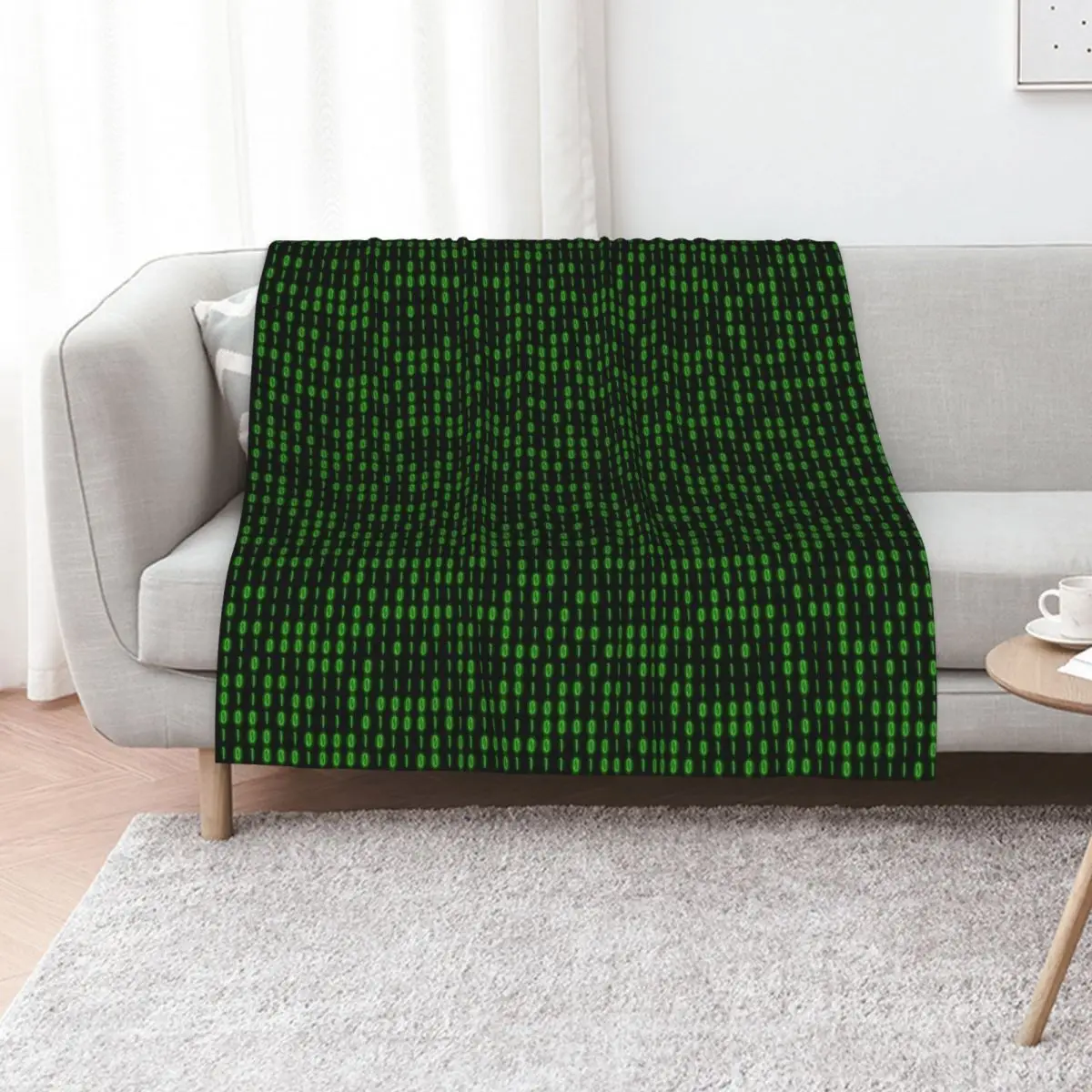 Binary Code Inside Throw Blanket Comforter Designers Heavy warm for winter Soft Plaid Sofa Throw Blankets